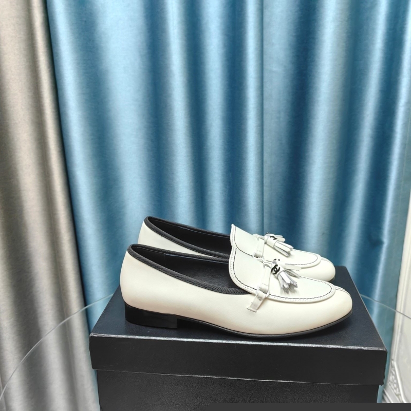 Ch*el leather shoes